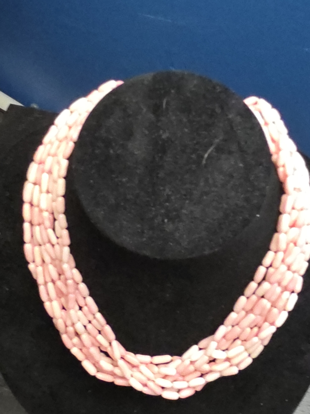Multi-Strand Pink Beaded Necklace - Women Jewelry
